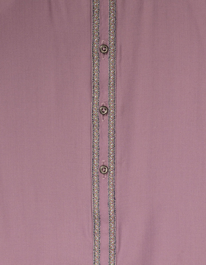 Blended Light Purple Kurta Trouser - J. Junaid Jamshed