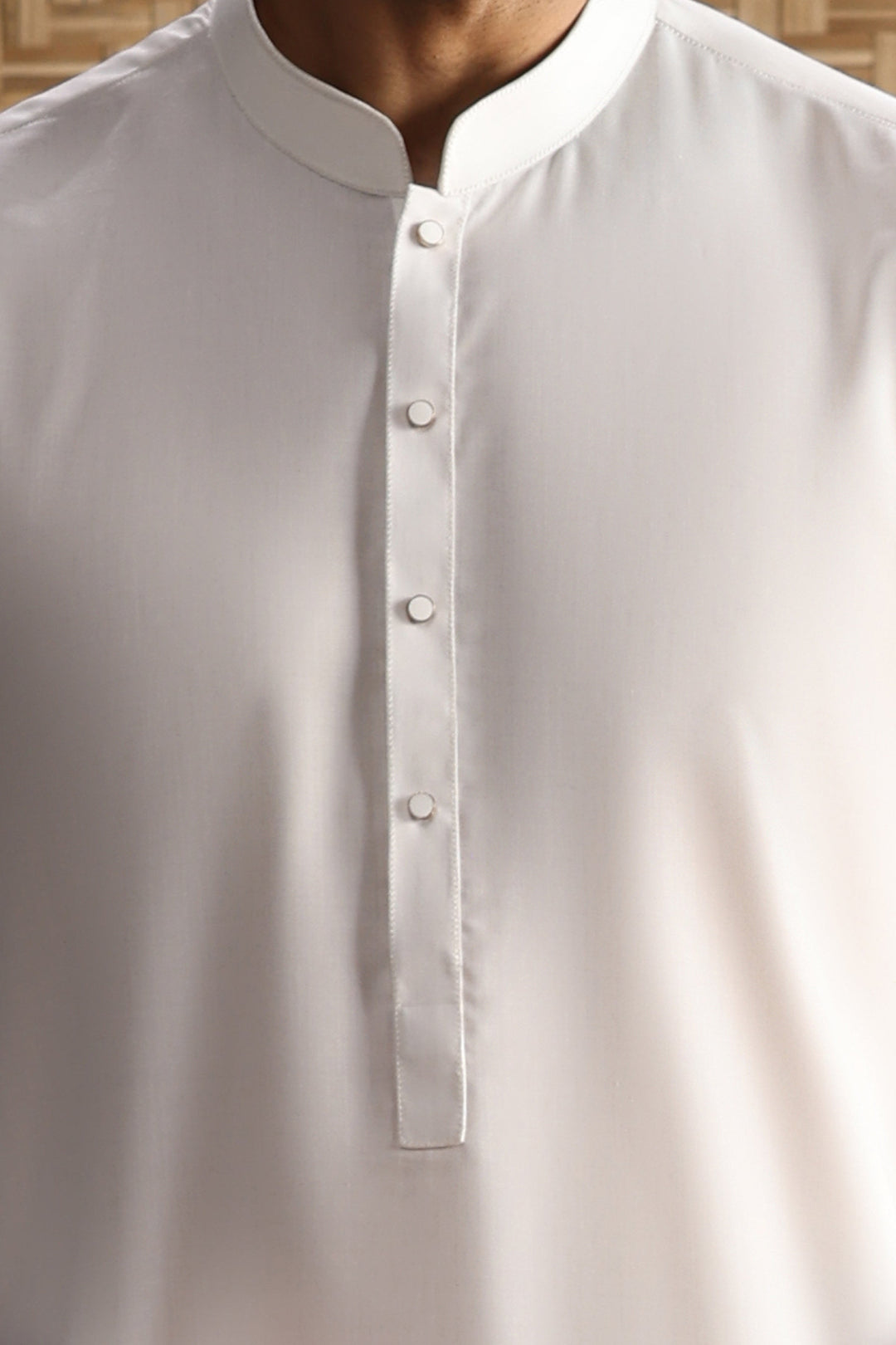 Blended White Shalwar Kameez - J. Junaid Jamshed