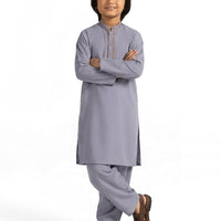 Blended Lilac Kurta Trouser - J. Junaid Jamshed