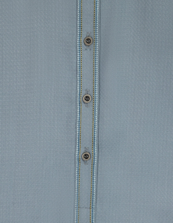 Blended Sky Blue Shalwar Kameez - J. Junaid Jamshed