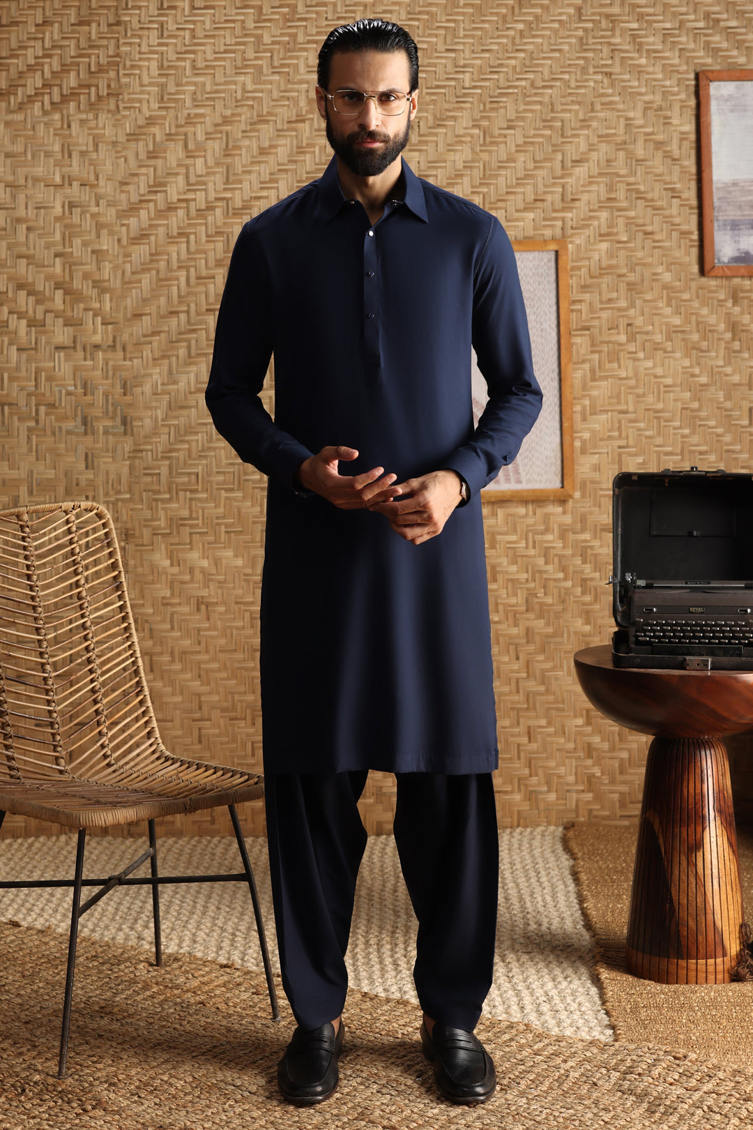 Blended Navy Shalwar Kameez - Cast & Crew