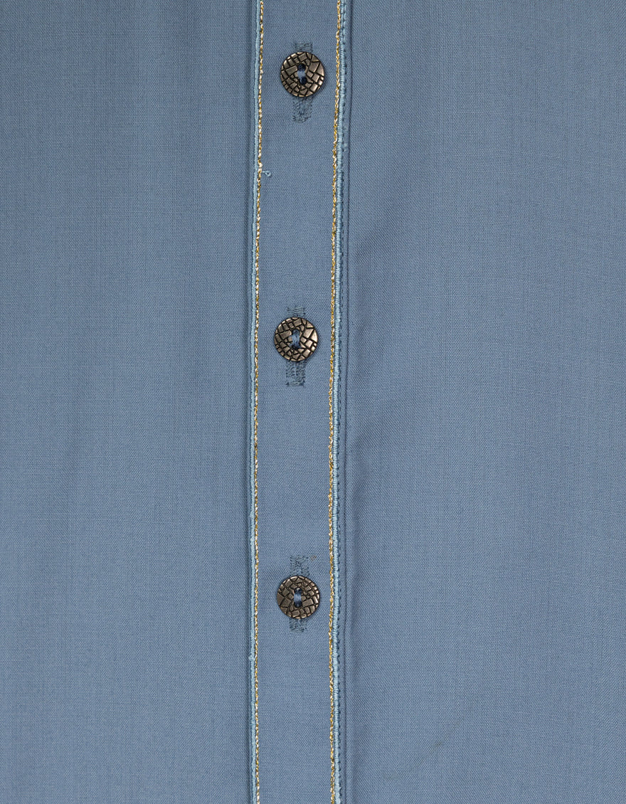 Blended Light Blue Kurta Trouser - J. Junaid Jamshed