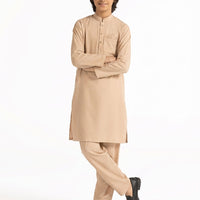 Blended Peach Kurta Trouser - J. Junaid Jamshed