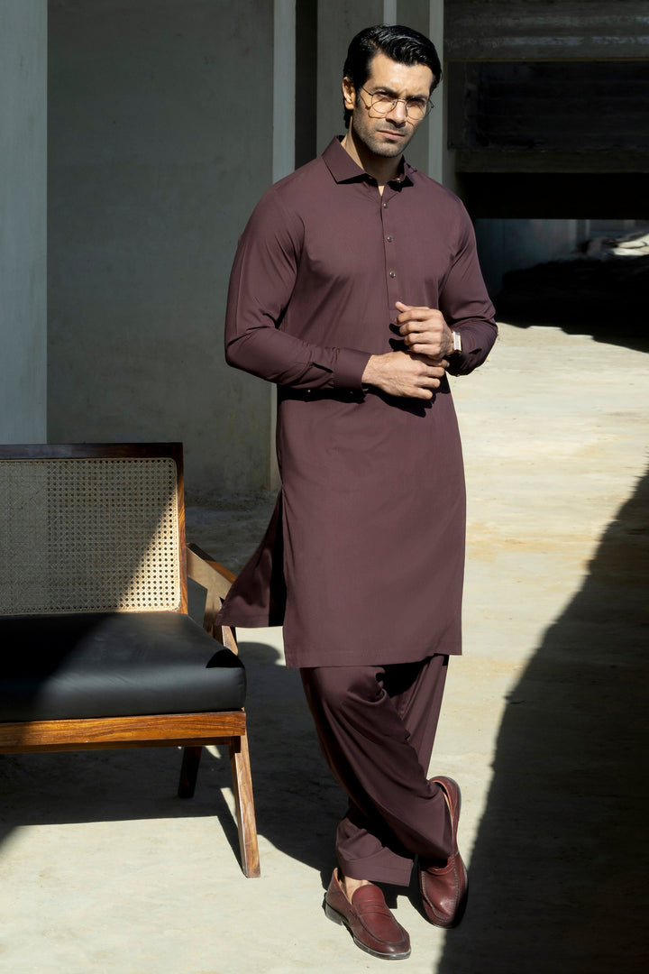 Blended Burgundy Shalwar Kameez - Cast & Crew