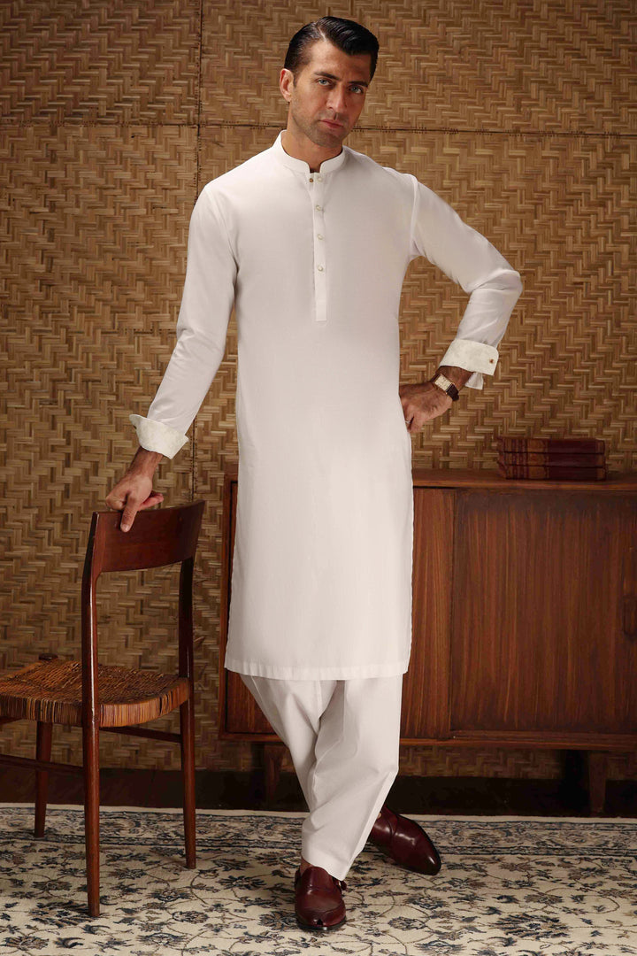 Cotton White Shalwar Kameez- Cast & Crew