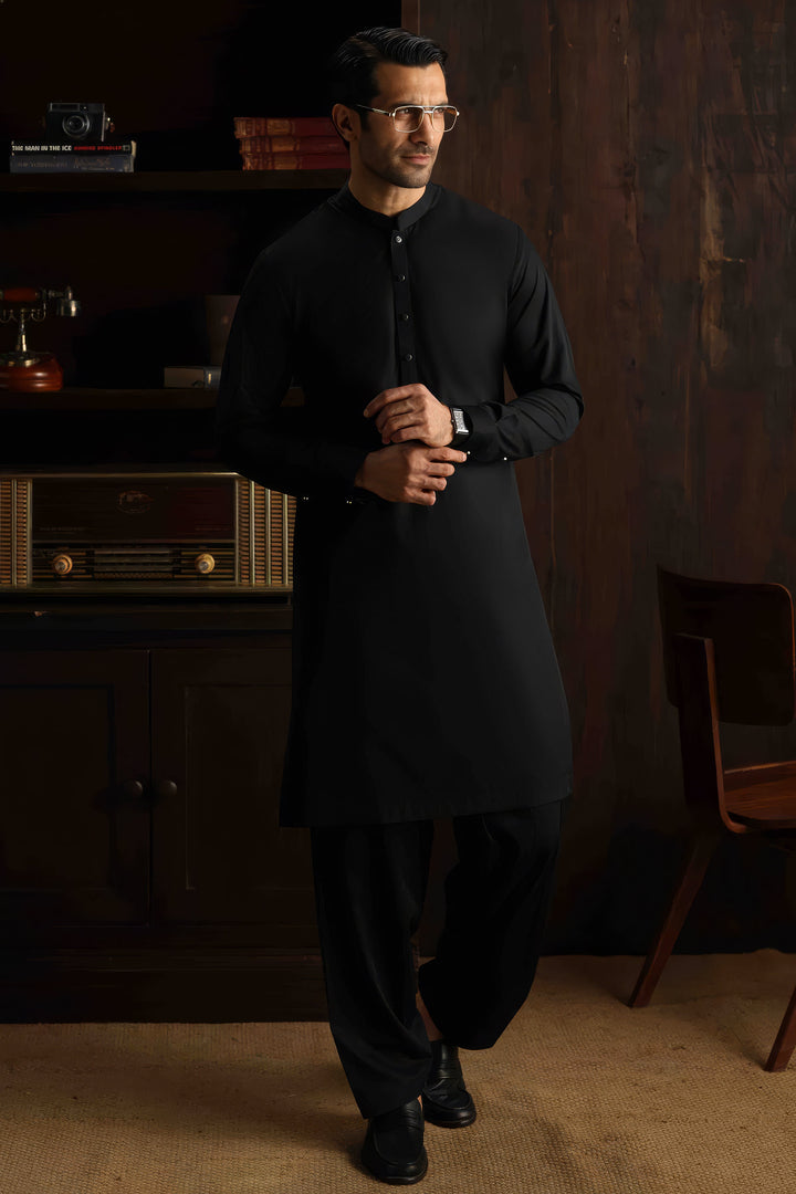 Blended Blue Black Shalwar Kameez- Cast & Crew