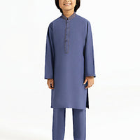 Blended Indigo Kurta Trouser - J. Junaid Jamshed