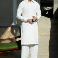 Blended Off White Shalwar Kameez - Cast & Crew