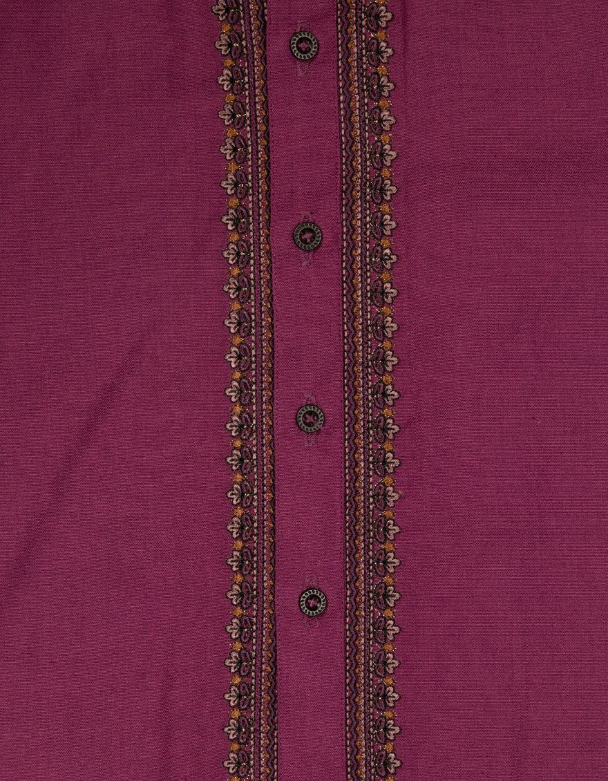 Blended Light Purple Kurta Trouser - J. Junaid Jamshed