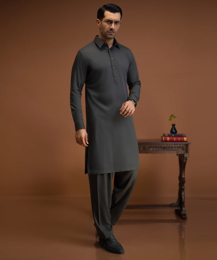 Blended Olive Shalwar Kameez - Cast & Crew