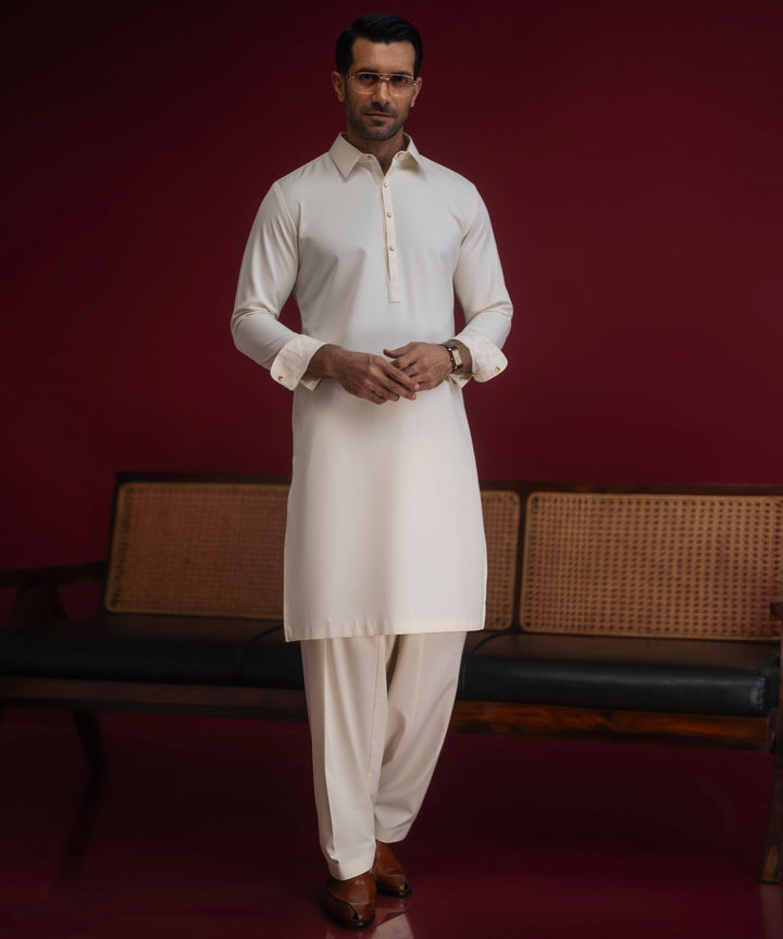 Blended Cream Shalwar Kameez - Cast & Crew