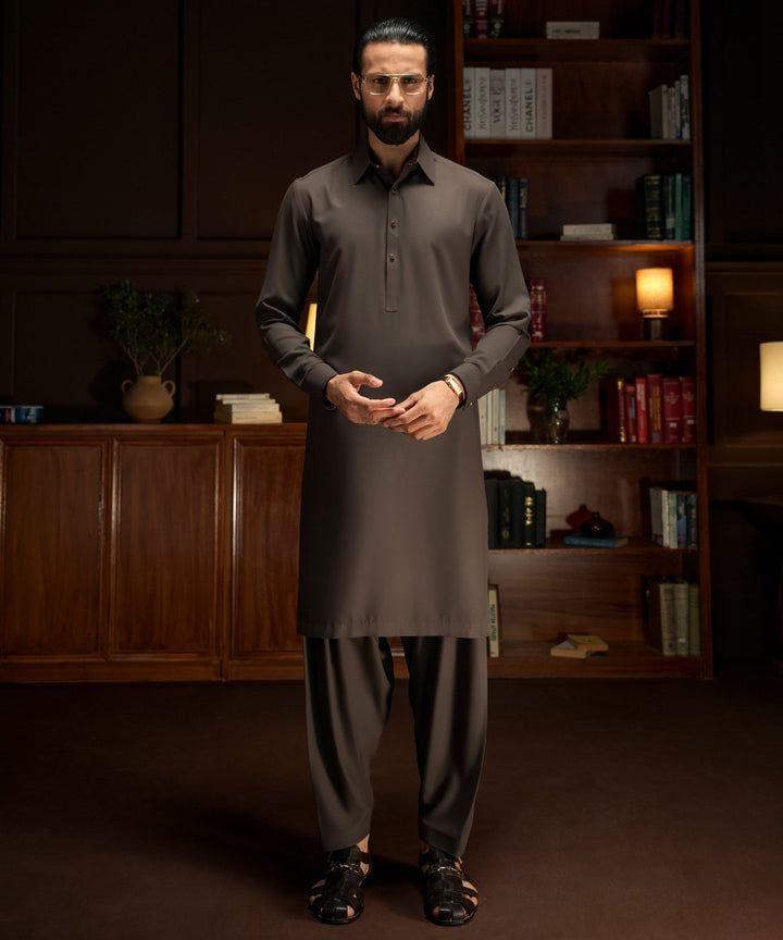 Blended Brown Shalwar Kameez - Cast & Crew