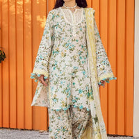Lawn Beige Stitched Suit - Elaf