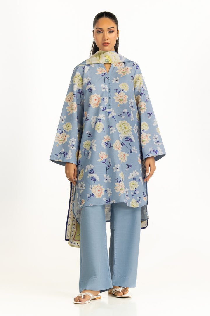 Corduroy Ferozi Stitched Suit - Gul Ahmed