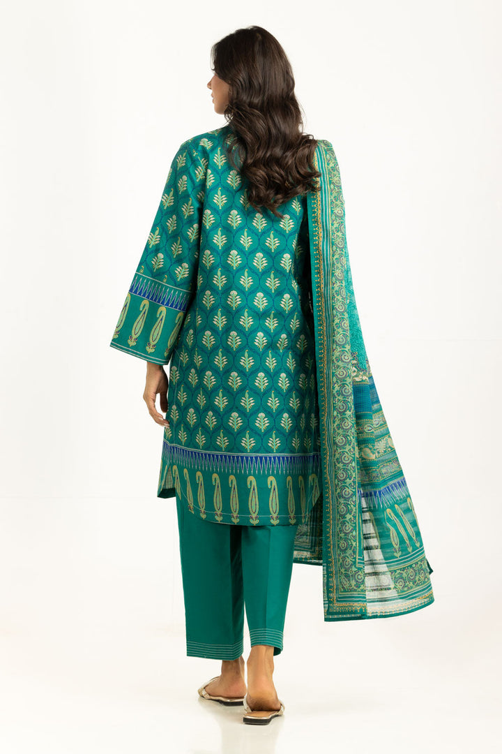 Khaddar Green Stitched Suit - Gul Ahmed