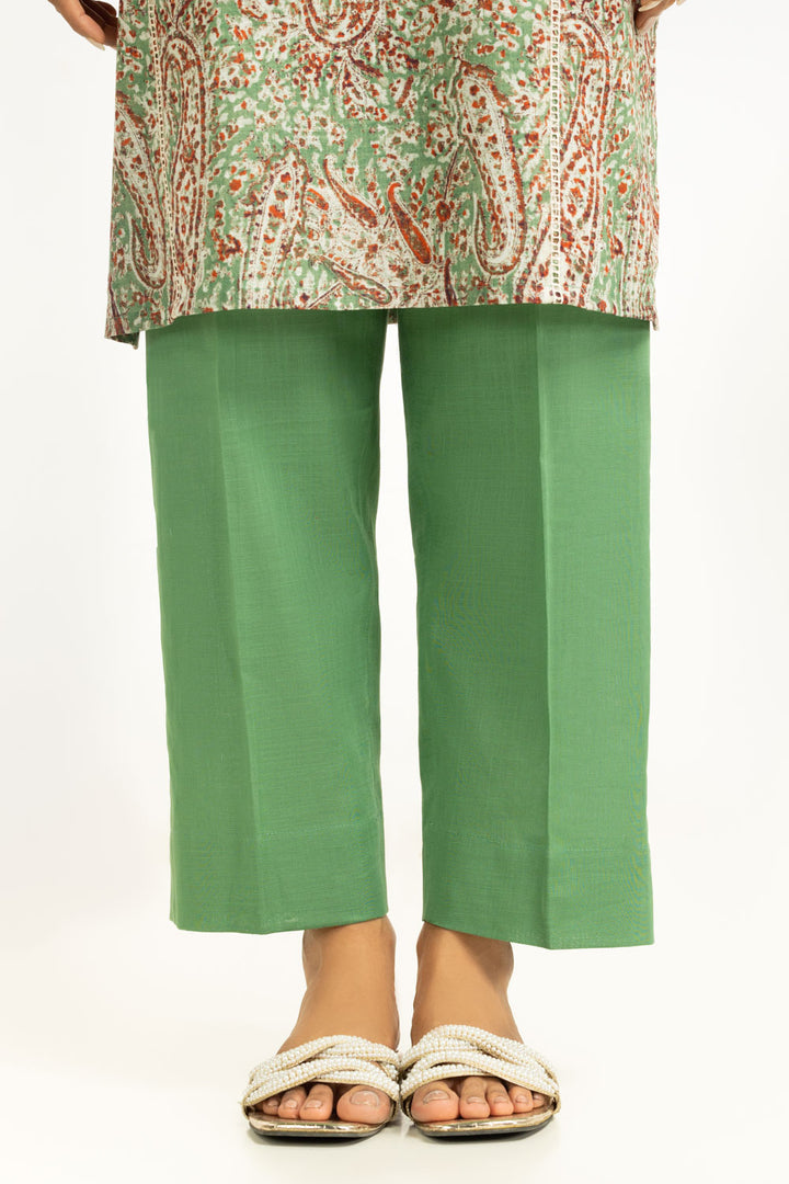 Khaddar Printed Green Stitched Suit - Gul Ahmed