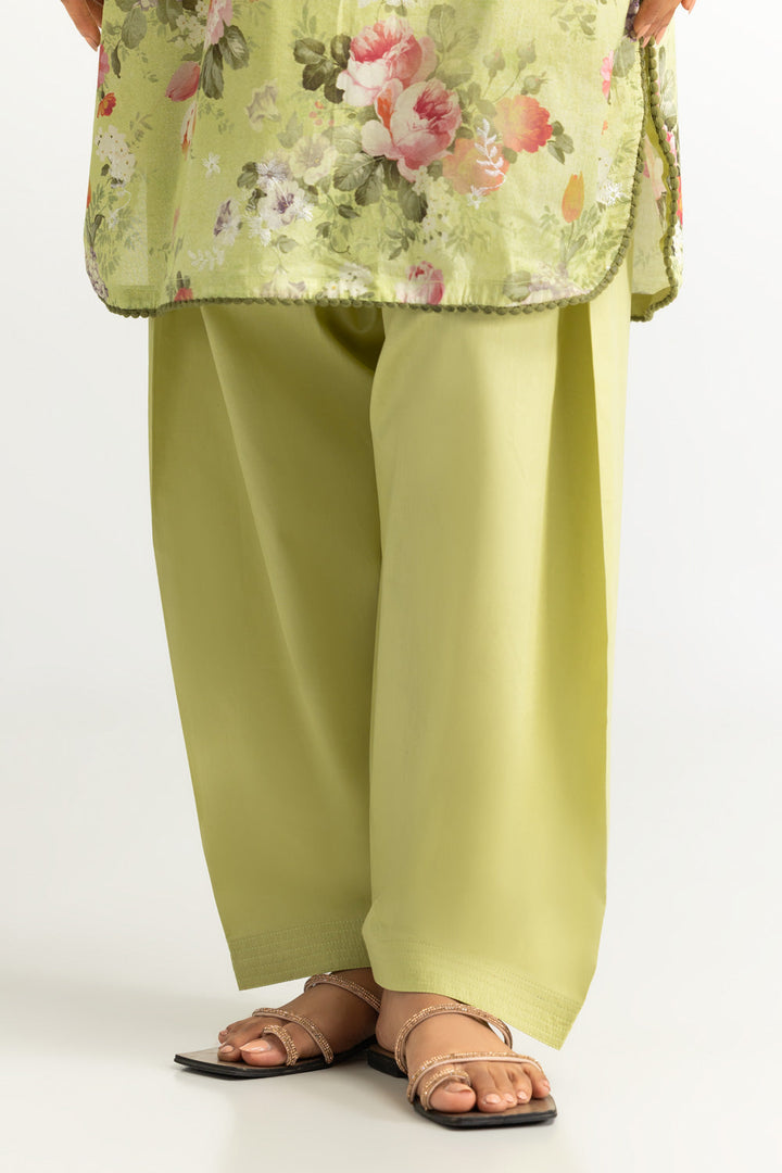 Lawn Printed Pista Green Stitched Suit - Gul Ahmed