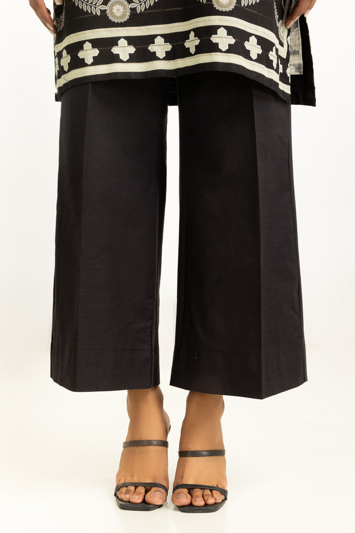 Khaddar Printed Black Stitched Suit - Gul Ahmed