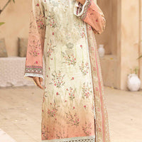 Lawn Off White Stitched Suit - Kesariya Vol III by Nureh