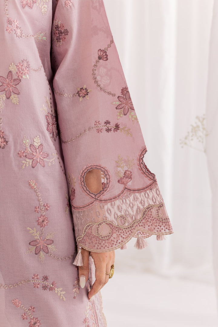 Embroidered Lawn Mauve Stitched Suit - Nureh