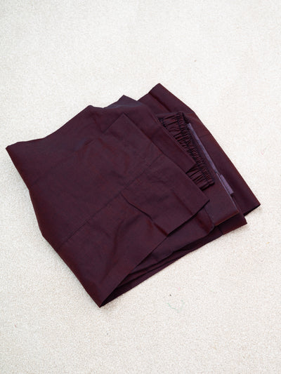 Cotton Deep Burgundy Kurta Trouser - Cast & Crew