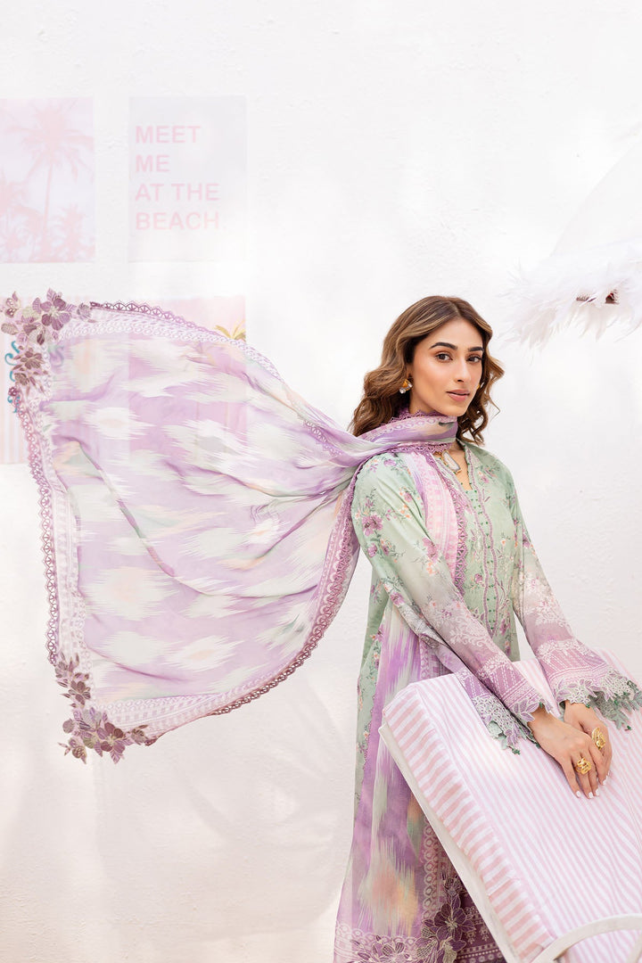 Lawn Lilac Stitched Suit - Nureh Gardenia
