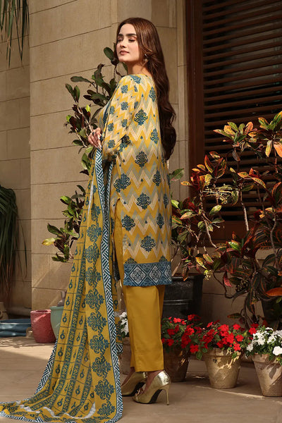 Linen Yellow Stitched Suit - Khas