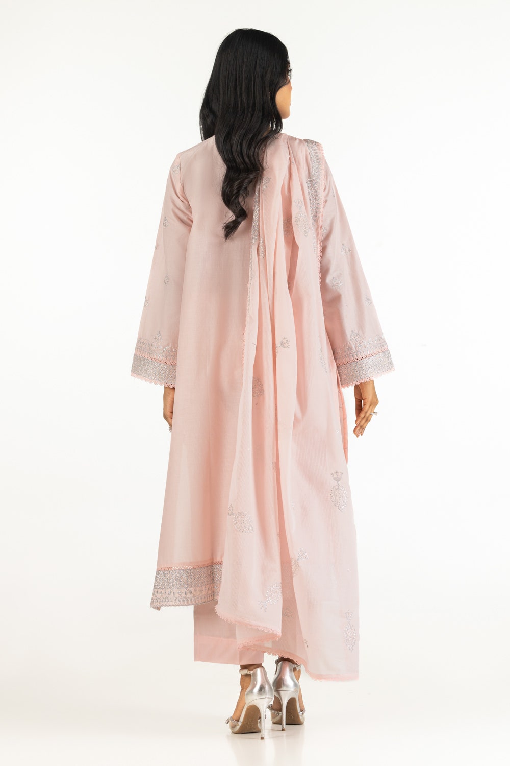 Lacquer Printed Lawn Pink Stitched Suit - Gul Ahmed