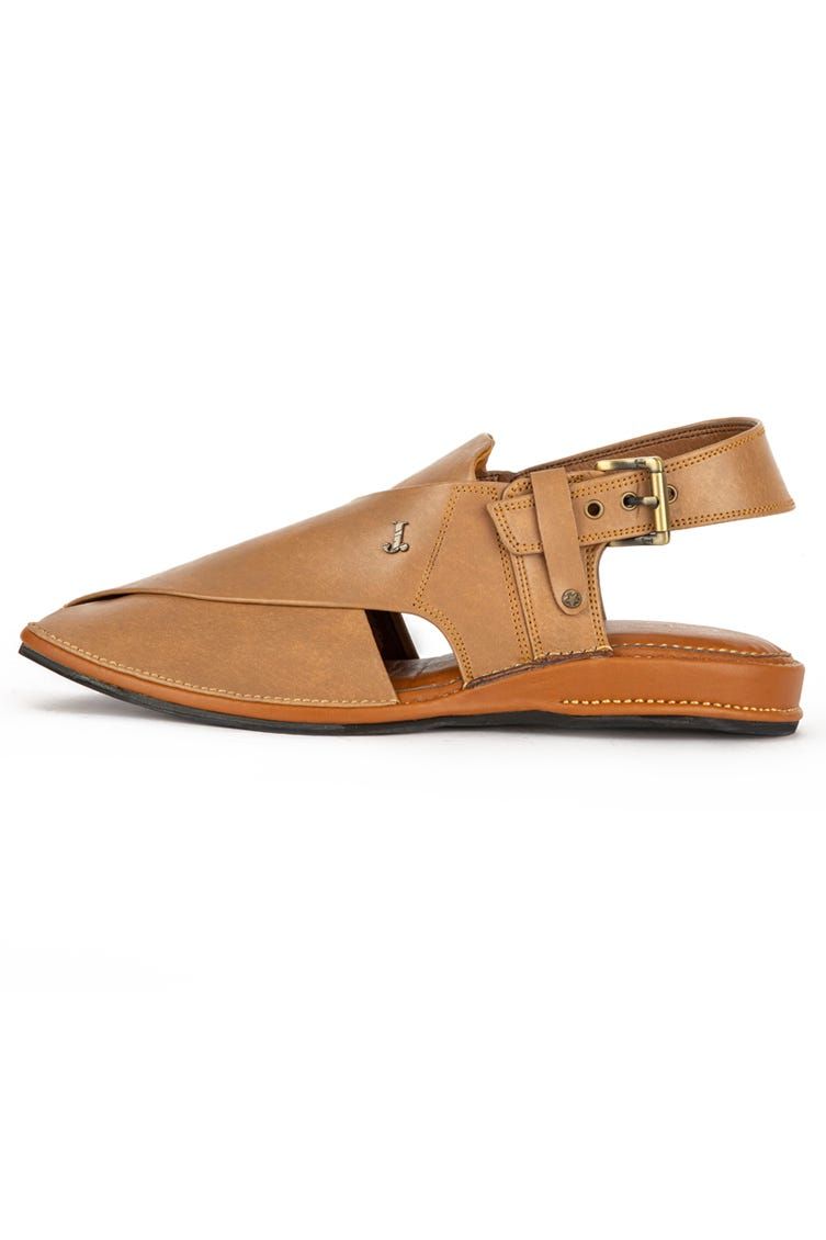 Cream Peshawari Chappal- J. Junaid Jamshed
