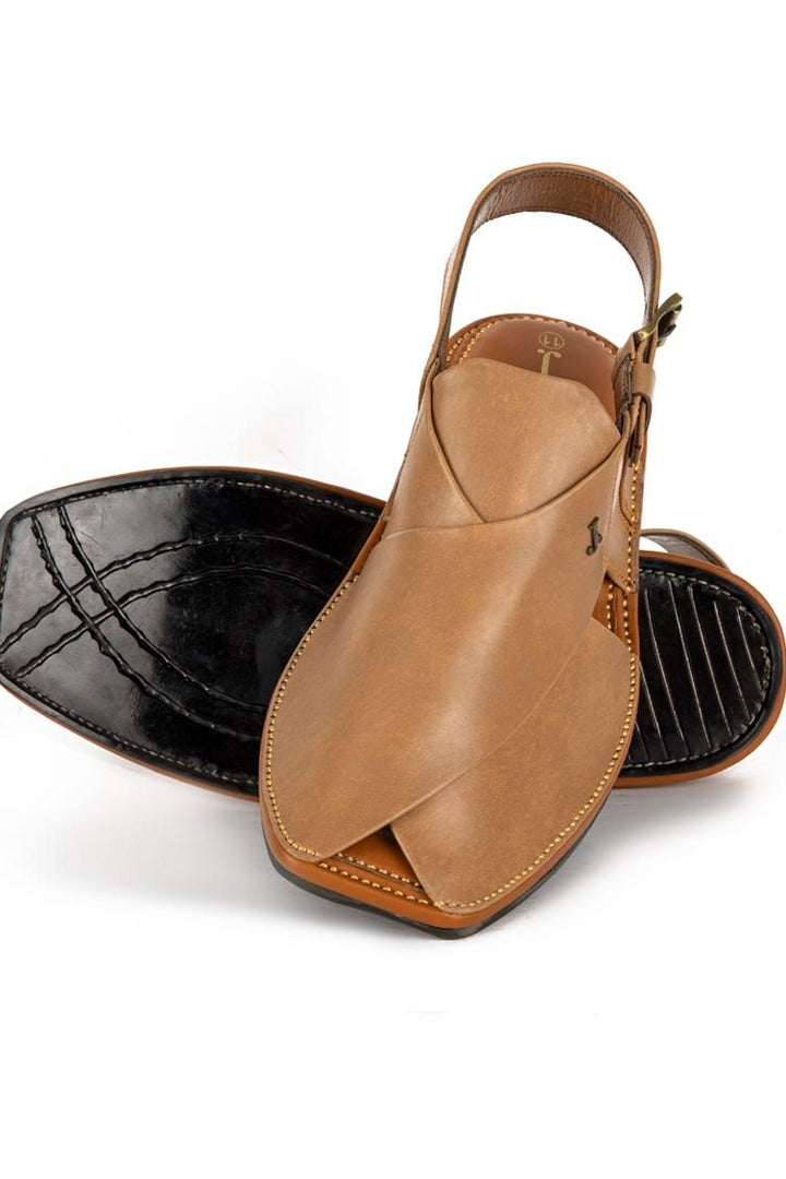Cream Peshawari Chappal- J. Junaid Jamshed