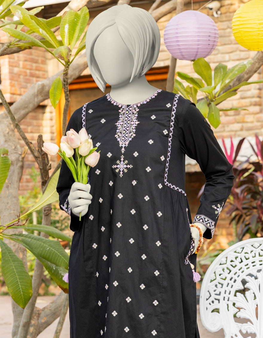 Lawn Black Kurti - J. Junaid Jamshed