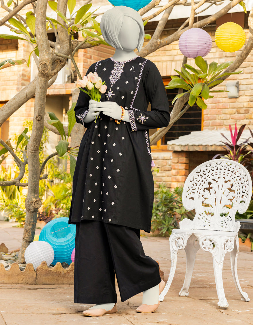 Lawn Black Kurti - J. Junaid Jamshed