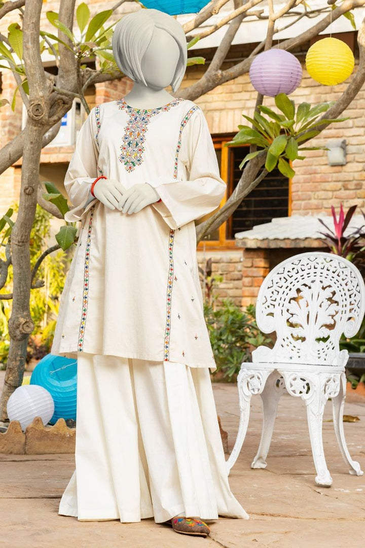 Lawn White Kurti - J. Junaid Jamshed