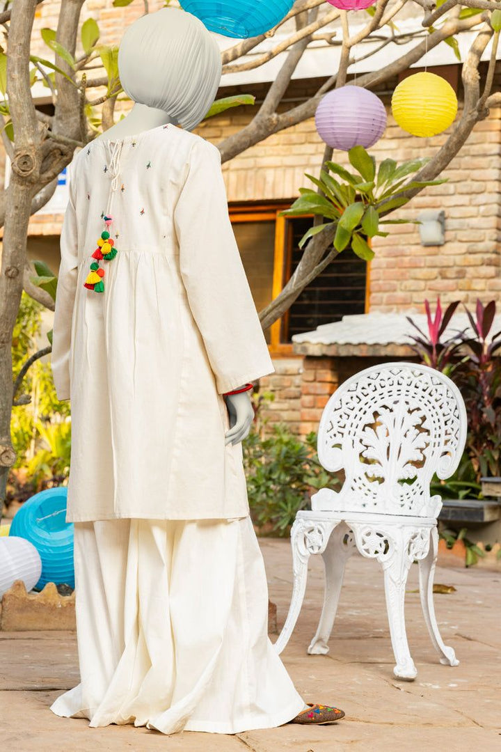 Lawn White Kurti - J. Junaid Jamshed