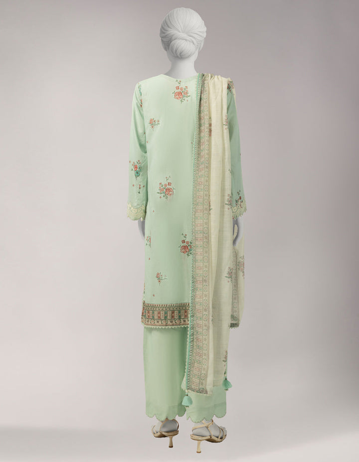 Lawn Multicolor Unstitched Suit - J. Junaid Jamshed