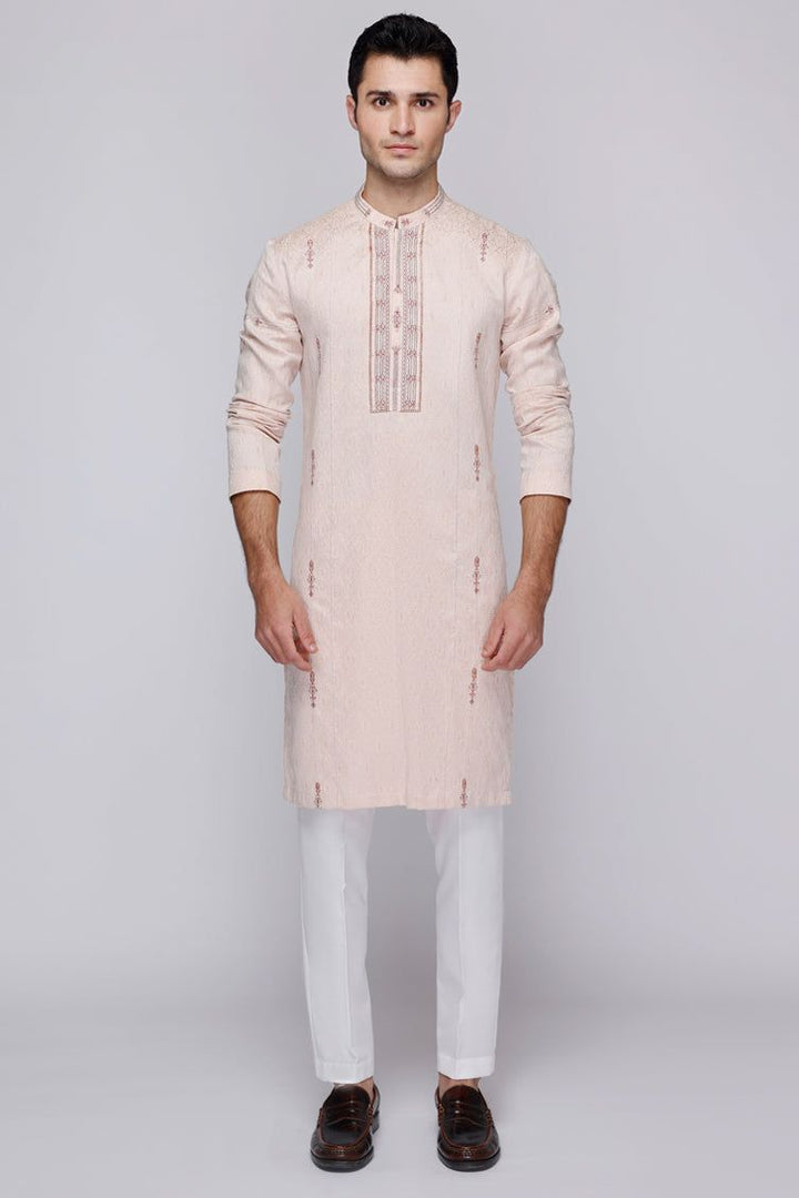 Blended Pink Special Kurta - J. Junaid Jamshed