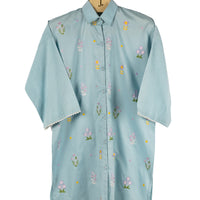 Lawn Blue Kurti - J. Junaid Jamshed