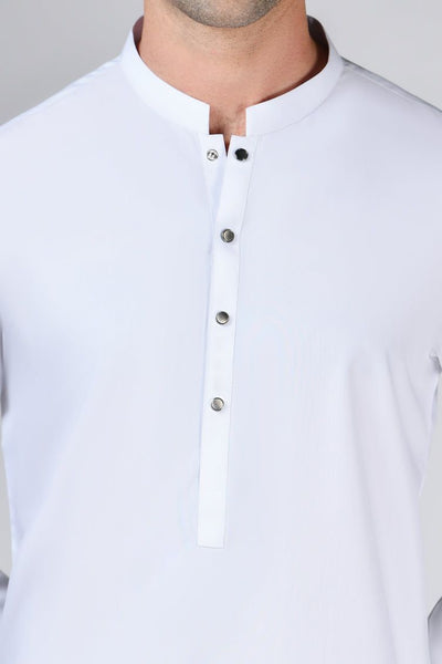 Blended White Kurta Trouser - J. Junaid Jamshed