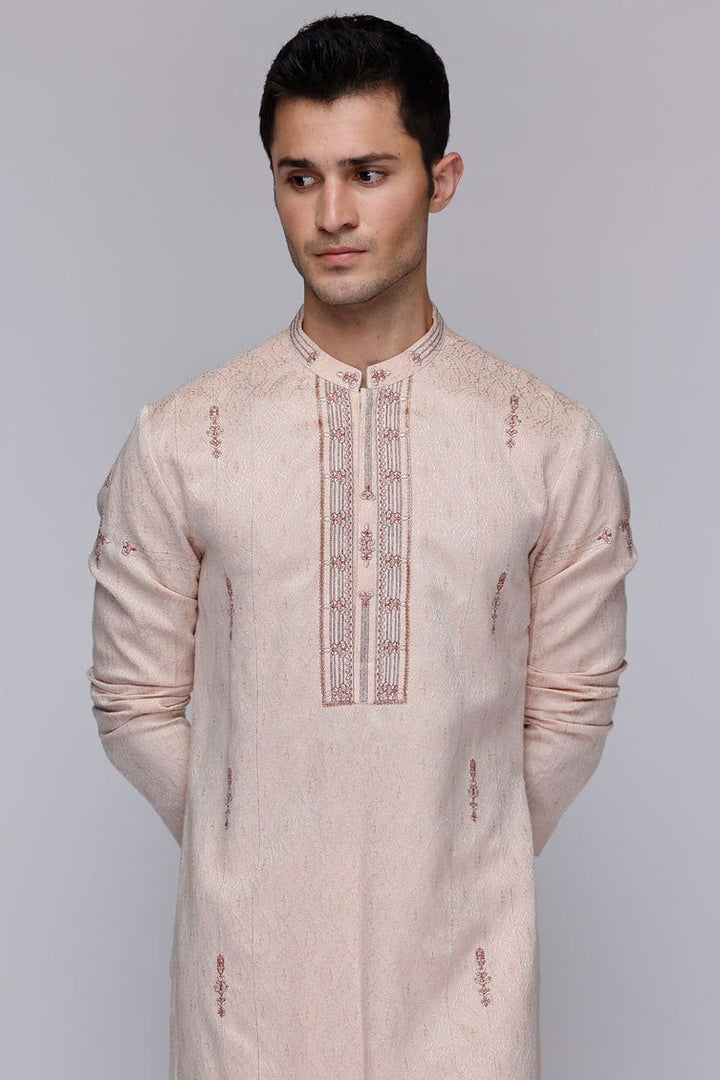 Blended Pink Special Kurta - J. Junaid Jamshed