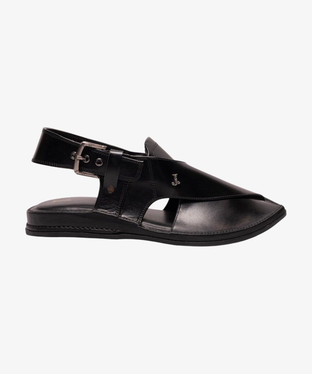 Plain Shiny Black Footwear - J. Junaid Jamshed