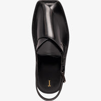 Plain Shiny Black Footwear - J. Junaid Jamshed
