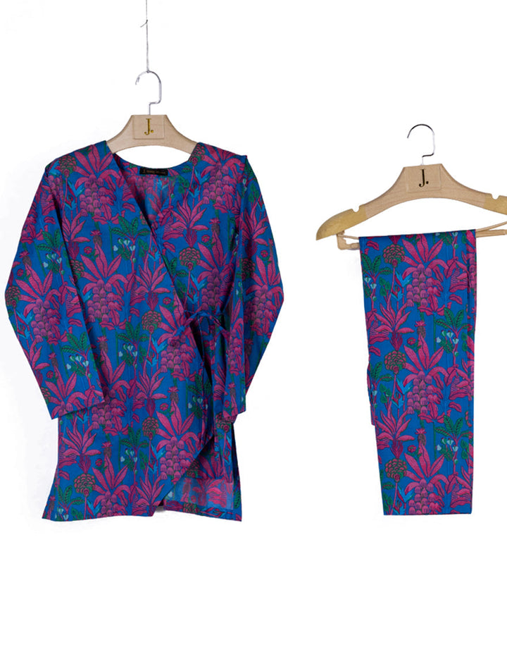 Lawn Blue Kurti - J. Junaid Jamshed