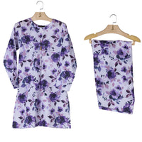 Lawn Purple Kurti - J. Junaid Jamshed