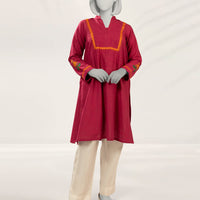 Khaddar Pink Kurti - J. Junaid Jamshed