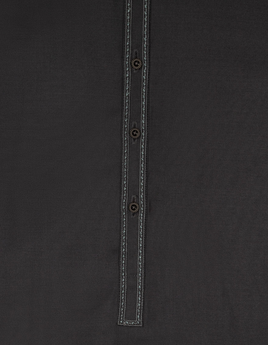 Blended Grey Shalwar Kameez - J. Junaid Jamshed