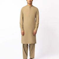 Blended Olive Shalwar Kameez - J. Junaid Jamshed