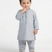 Blended Sky Blue Shalwar Kameez - J. Junaid Jamshed