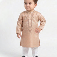 Polyester Peach Shalwar Kameez - J. Junaid Jamshed