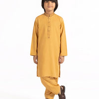 Blended Yellow Shalwar Kameez - J. Junaid Jamshed