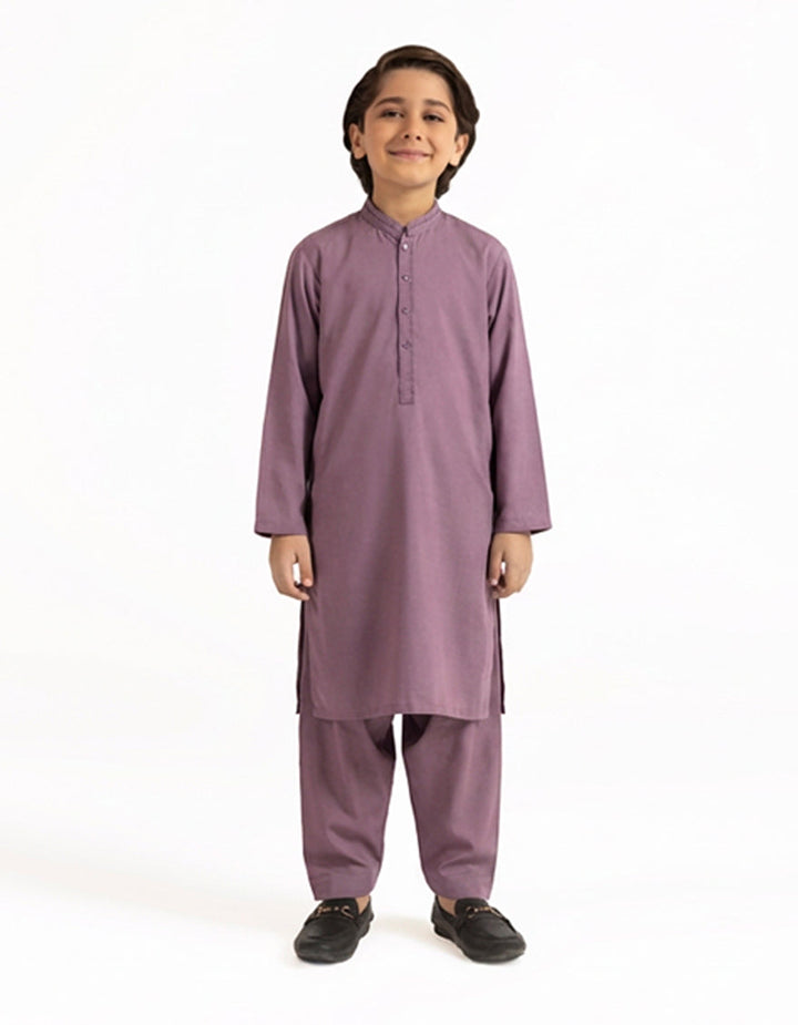 Blended Purple Shalwar Kameez - J. Junaid Jamshed